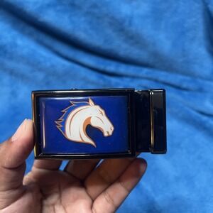 Nexbelt‎ Boise State Broncos Ratchet Belt Buckle Men Gunmetal Blue